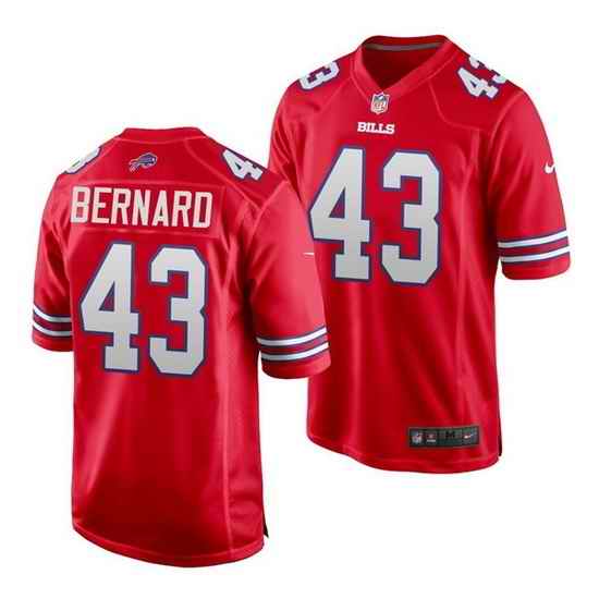 Men Buffalo Bills #43 Terrel Bernard Red Stitched Jersey->baltimore ravens->NFL Jersey