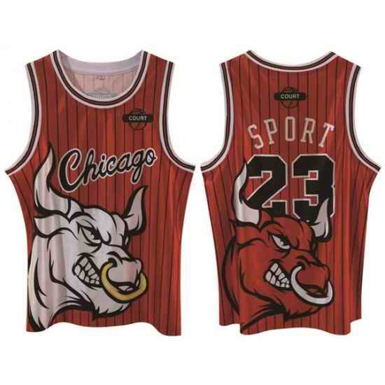 Men Chicago Bulls #23 Michael Jordan Red Print Basketball Jerse->philadelphia 76ers->NBA Jersey