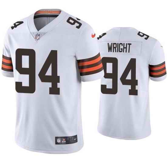 Men Cleveland Browns #94 Alex Wright White Vapor Untouchable Limited Stitched Jersey->cleveland browns->NFL Jersey