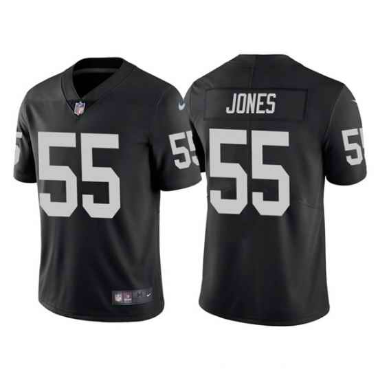 Men's Las Vegas Raiders #55 Chandler Jones Black Vapor Limited Stitched Jersey->las vegas raiders->NFL Jersey