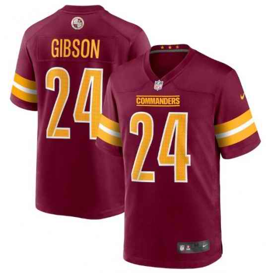 Men Washington Commanders #24 Antonio Gibson 2022 Burgundy Game Stitched Jersey->washington commanders->NFL Jersey