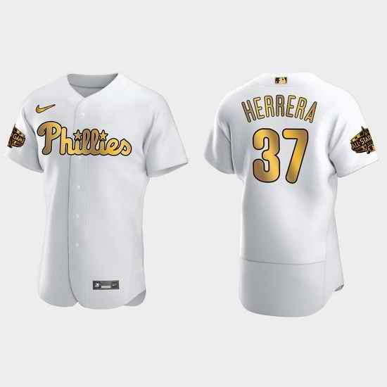 Men Philadelphia Phillies Odubel Herrera 2022 Mlb All Star Game White Gold Men Jersey->2022 all star->MLB Jersey