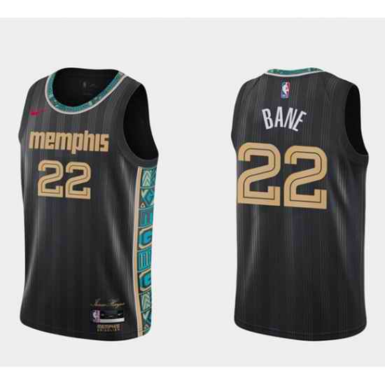 Men Memphis Grizzlies #22 Desmond Bane Swingman Hardwood Classics Black Stitched Jersey->memphis grizzlies->NBA Jersey
