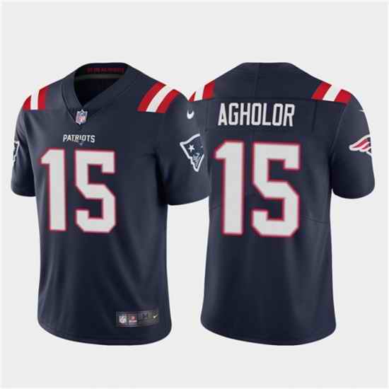 Men New England Patriots #15 Nelson Agholor Navy Vapor Untouchable Limited Stitched Jersey->new england patriots->NFL Jersey