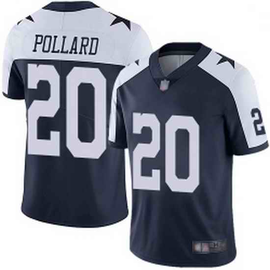 Men Dallas Cowboys #20 Tony Pollard Navy Blue Thanksgiving Stitched Vapor Untouchable Limited Jersey->green bay packers->NFL Jersey