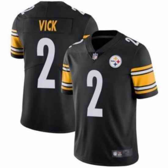 Men Pittsburgh Steelers #2 Michael Vick Black Vapor Untouchable Limited Stitched Jersey->new york jets->NFL Jersey
