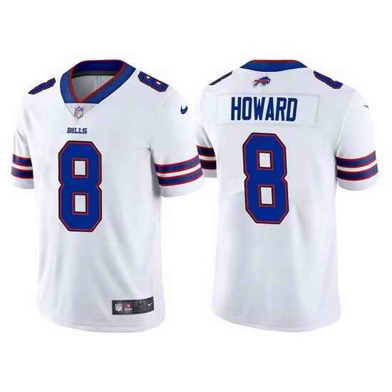Men Buffalo Bills #8 O J  Howard White Vapor Untouchable Limited Stitched jersey->buffalo bills->NFL Jersey