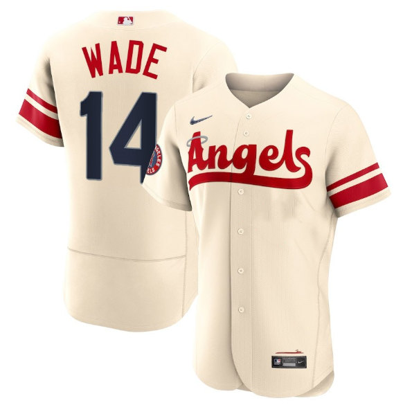 Men's Los Angeles Angels #14 Tyler Wade 2022 Cream City Connect Flex Base Stitched Jersey->los angeles angels->MLB Jersey