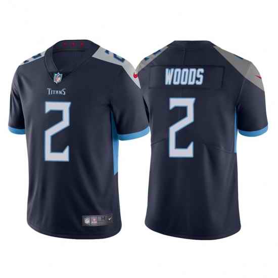 Men's Tennessee Titans #2 Robert Woods Navy Vapor Untouchable Stitched Jersey->tennessee titans->NFL Jersey