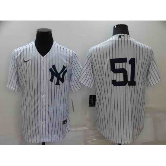 Men's New York Yankees #51 Bernie Williams White Cool Base Stitched Baseball Jersey->boston red sox->MLB Jersey