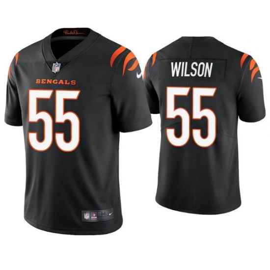 Men Cincinnati Bengals #55 Logan Wilson 2021 Black Vapor Untouchable Limited Stitched Jersey->cincinnati bengals->NFL Jersey