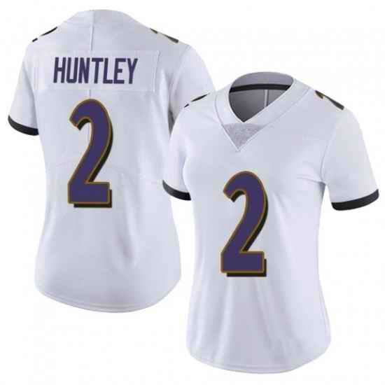 Women Nike Baltimore Ravens #2 Tyler Huntley White Vapor Untouchable Limited Jersey->green bay packers->NFL Jersey