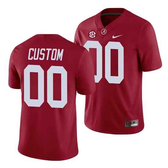 Alabama Crimson Tide Custom Game Crimson College Football Jersey->->Custom Jersey