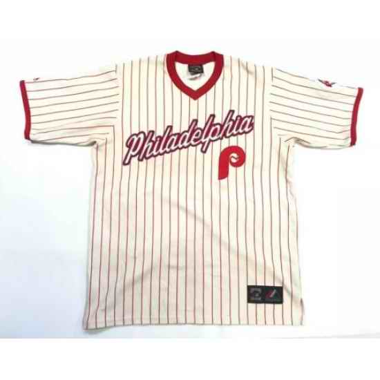 Men PHILADELPHIA PHILLIES Blank White Throwback Jersey->boston red sox->MLB Jersey