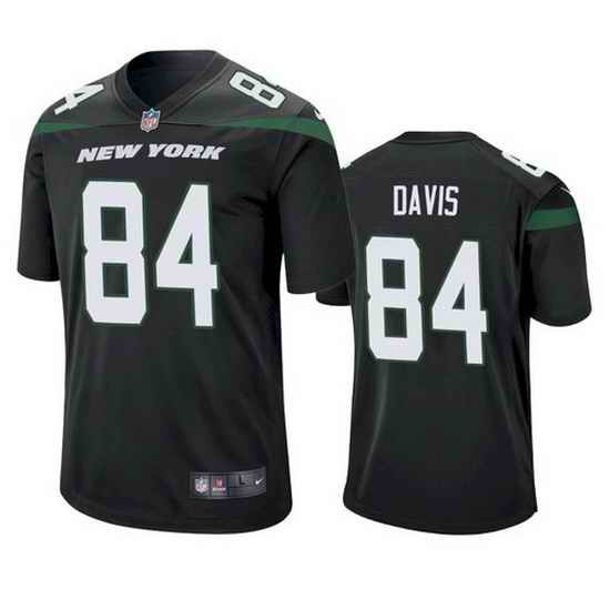 Men New York Jets Corey Davis #84 Black Vapor Limited Stitched Football Jersey->new york jets->NFL Jersey