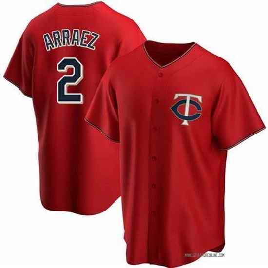 Men Minnesota Twins #2 Luis Arraez Men Nike Red Home 2020 Flex Base Player MLB Jersey->minnesota twins->MLB Jersey