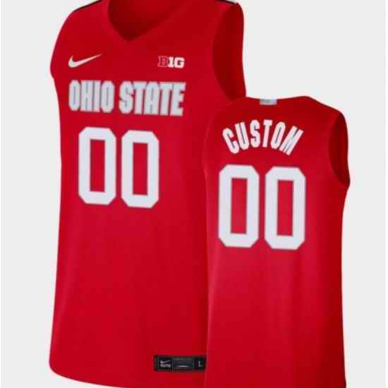 ohio state buckeyes custom basketball jersey->->Custom Jersey
