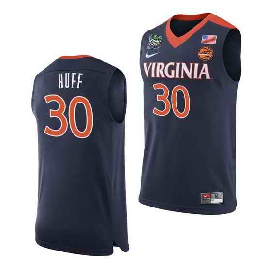 Virginia Cavaliers Jay Huff Navy Home Men'S Jersey->virginia cavaliers->NCAA Jersey