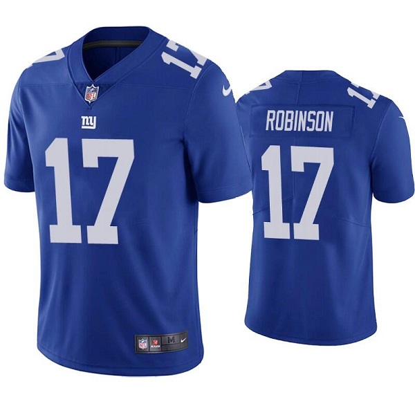 Men's New York Giants #17 Wan'Dale Robinson Blue Vapor Limited Stitched Jersey->new york giants->NFL Jersey