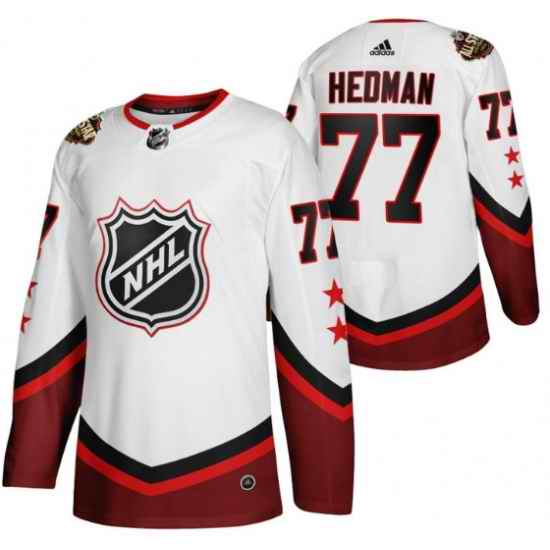 Men Tampa Bay Lightning #77 Victor Hedman 2022 All Star White Stitched Jers->pittsburgh penguins->NHL Jersey