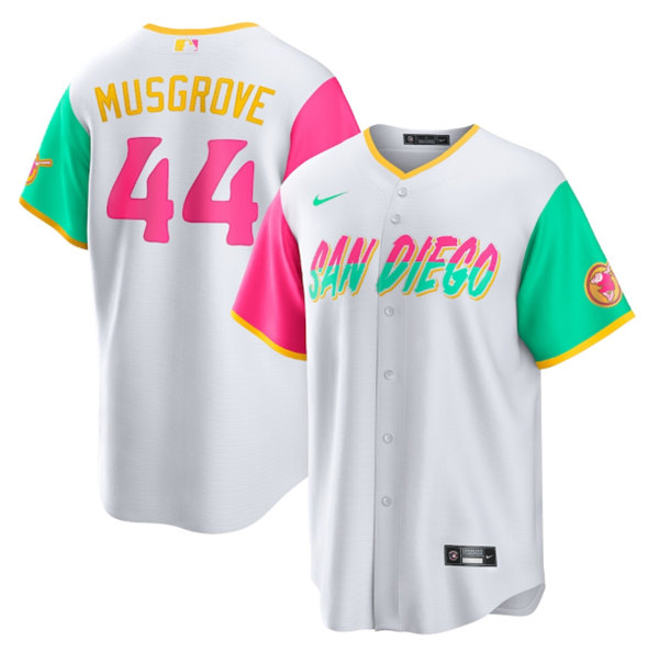 Men's San Diego Padres #44 Joe Musgrove White 2022 City Connect Cool Base Stitched Jersey->san diego padres->MLB Jersey