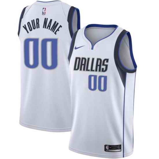 Men Women Youth Toddler Dallas Mavericks White Custom Nike NBA Stitched Jersey->customized nba jersey->Custom Jersey