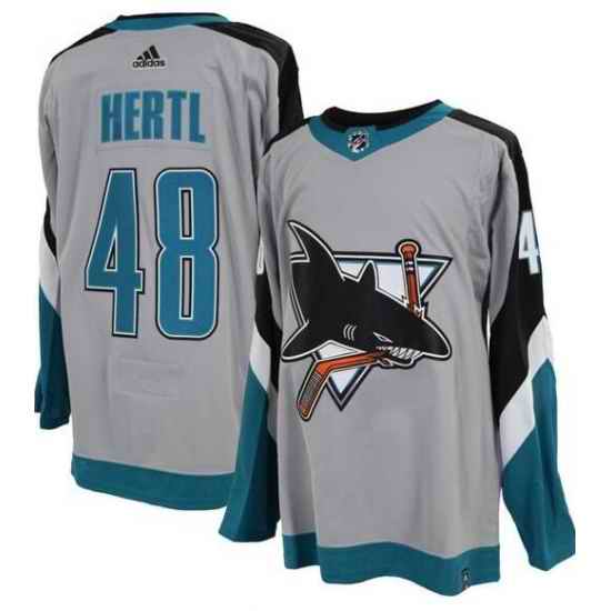 Men adidas San Jose Sharks Tomas Hertl #48 Reverse Retro Adizero NHL Jersey->san jose sharks->NHL Jersey