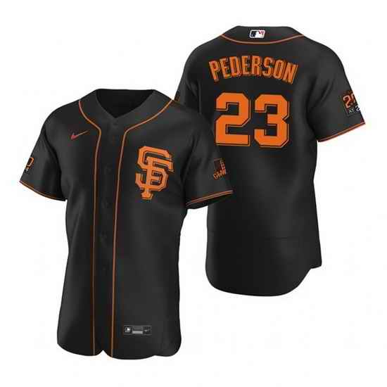 Men San Francisco Giants #23 Joc Pederson Black Flex Base Stitched jersey->san francisco giants->MLB Jersey