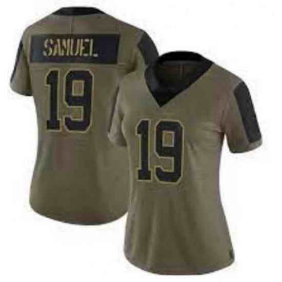 Women San Francisco 49ers #19 Deebo Samuel Nike 2021 Salute To Service Jersey->women nfl jersey->Women Jersey