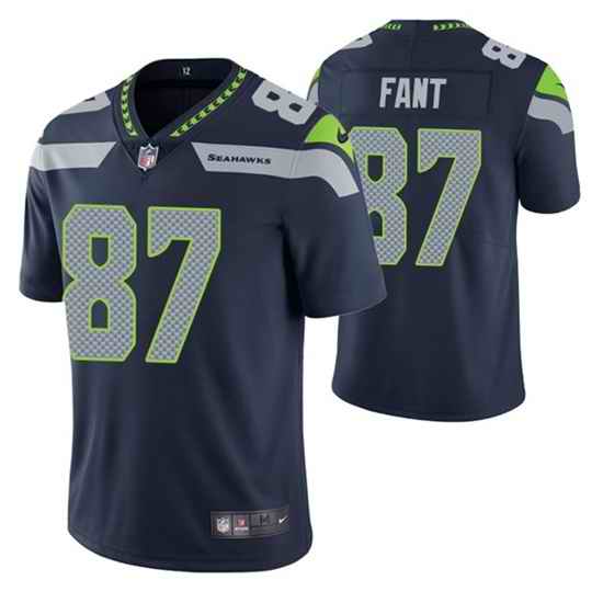 Men Seattle Seahawks #87 Noah Fant Navy Vapor Untouchable Limited Stitched Jersey->seattle seahawks->NFL Jersey