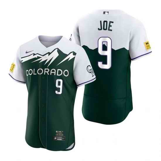 Men Nike Nike Colorado Rockies #9 Connor Joe City Connect Stitched Flex Base Baseball Jersey->colorado rockies->MLB Jersey