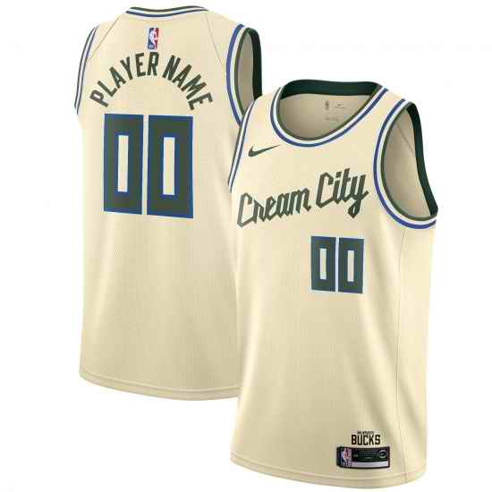Men Women Youth Toddler Milwaukee Bucks Ice Cream Custom Nike NBA Stitched Jersey->customized nba jersey->Custom Jersey