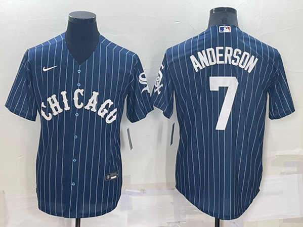Men's Los Angeles Dodgers #7 Tim Anderson Navy Cool Base Stitched Jersey->los angeles dodgers->MLB Jersey