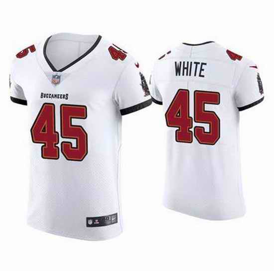 Women Nike Tampa Bay Buccaneers #45 Devin White White Vapor Limited Football Jersey->women nfl jersey->Women Jersey
