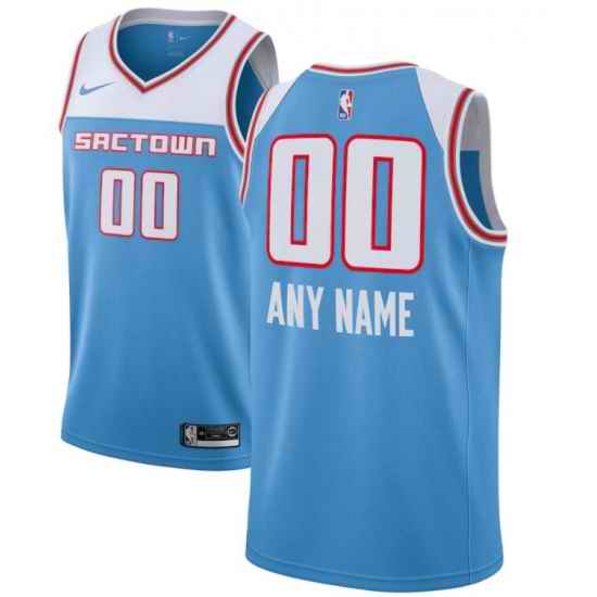 Men Women Youth Toddler Sacramento Kings Light Blue Custom Nike NBA Stitched Jersey->customized nba jersey->Custom Jersey