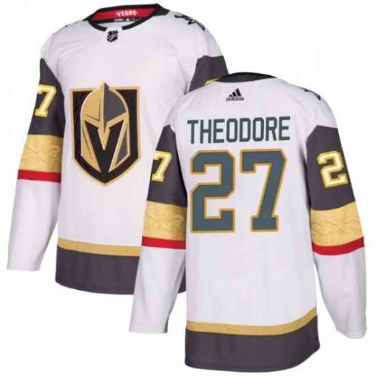 Men Vegas Golden Knights #27 Shea Theodore White NHL Jersey->toronto maple leafs->NHL Jersey