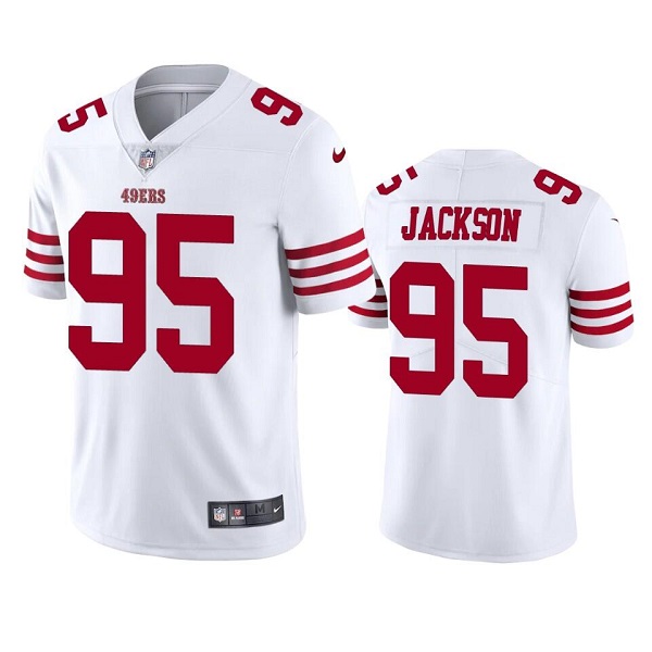 Men's San Francisco 49ers #95 Drake Jackson 2022 White Vapor Untouchable Stitched Football Jersey->san francisco 49ers->NFL Jersey