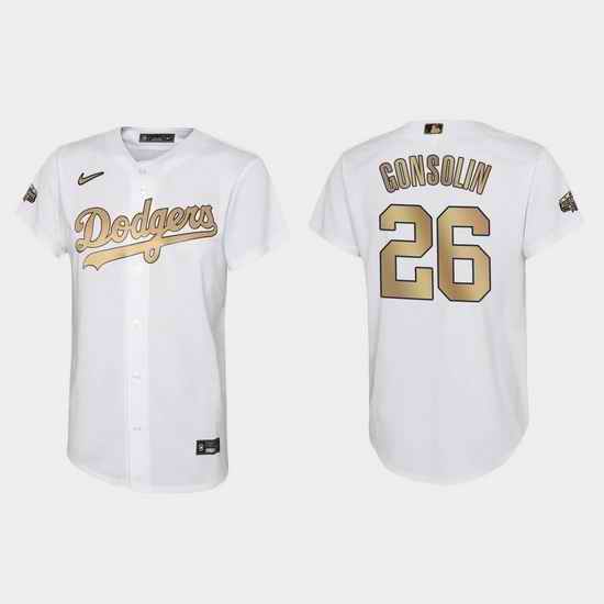 Youth Tony Gonsolin Los Angeles Dodgers 2022 Mlb All Star Game White Jersey->2022 all star->MLB Jersey