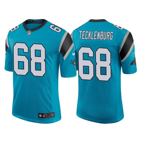 Men's Carolina Panthers #68 Sam Tecklenburg 2022 Blue Stitched Game Jersey->carolina panthers->NFL Jersey