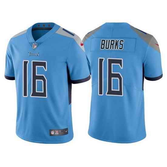 Men Tennessee Titans #16 Treylon Burks Blue Vapor Untouchable Stitched jersey->tennessee titans->NFL Jersey
