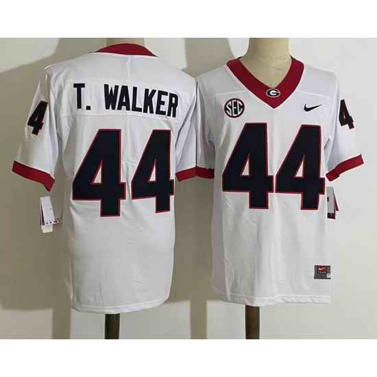 Men Georgia Bulldogs #44 Travon Walker White College Football Jersey->georgia bulldogs->NCAA Jersey