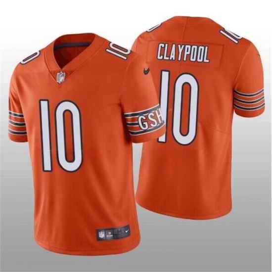 Men Chicago Bears #10 Chase Claypool Orange Vapor Untouchable Limited Stitched Football Jersey->chicago bears->NFL Jersey