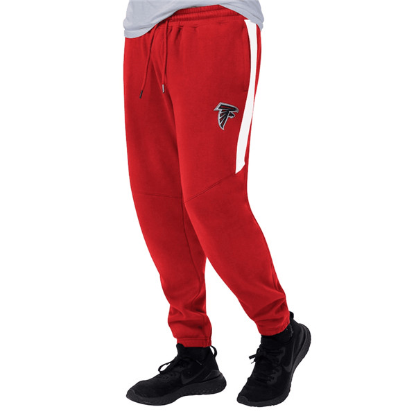 Men's Atlanta Falcons Starter Red/White Goal Post Fleece Pants->carolina panthers->NFL Jersey