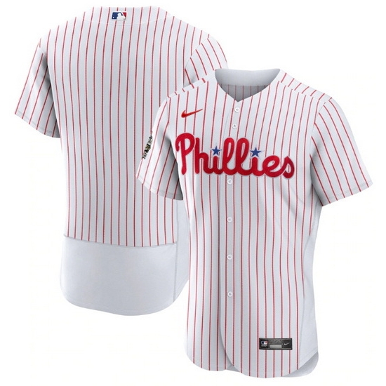 Men Philadelphia Phillies Blank White 2022 World Series Flex Base Stitched Baseball Jersey->philadelphia phillies->MLB Jersey