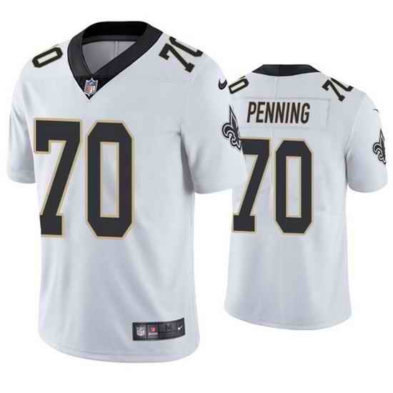 Men New Orleans Saints #70 Trevor Penning White Vapor Limited Stitched jersey->new england patriots->NFL Jersey