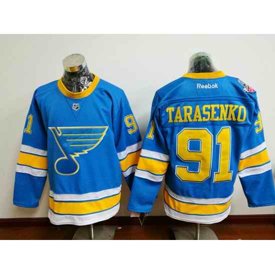 Blues #91 Vladimir Tarasenko Light Blue 2017 Winter Classic Stitched Mens NHL Jersey->st.louis blues->NHL Jersey