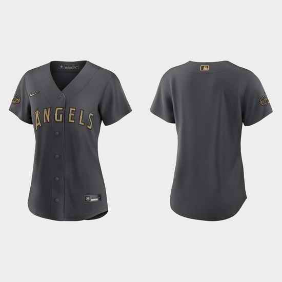 Women Los Angeles Angels 2022 Mlb All Star Game Replica Charcoal Jersey->2022 all star->MLB Jersey
