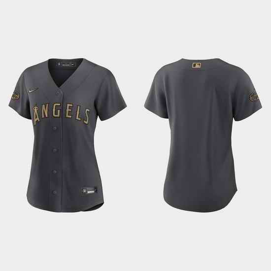 Women Los Angeles Angels 2022 Mlb All Star Game Replica Charcoal Jersey