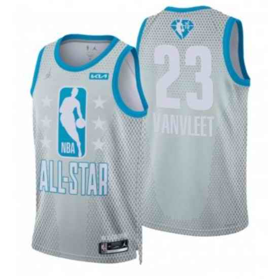Men's 2022 All-Star #23 Fred VanVleet Gray Stitched Basketball Jersey->toronto raptors->NBA Jersey