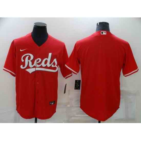 Men's Nike Cincinnati Reds Blank Red Home Stitched Baseball Jersey->cincinnati reds->MLB Jersey